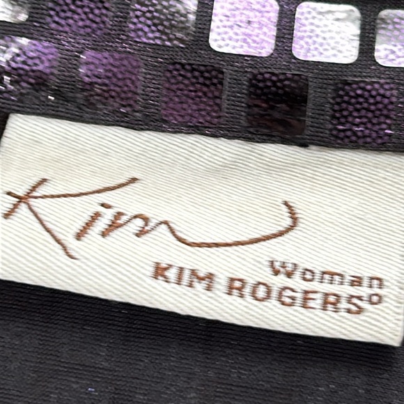 Kim Rogers purple and black sequin jacket. Excellent condition. Size 1X - Picture 2 of 14